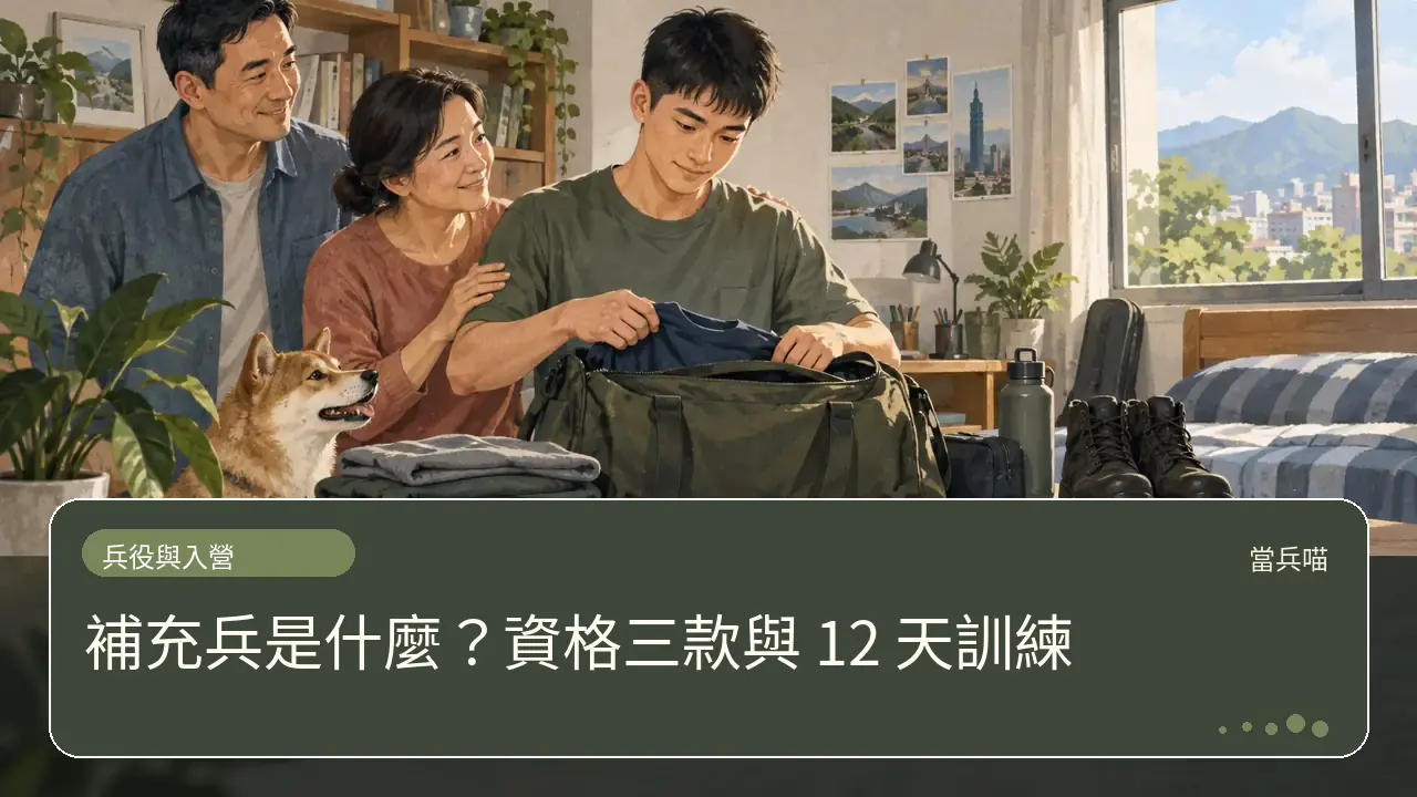補充兵是什麼?資格三款與 12 天訓練主題插畫