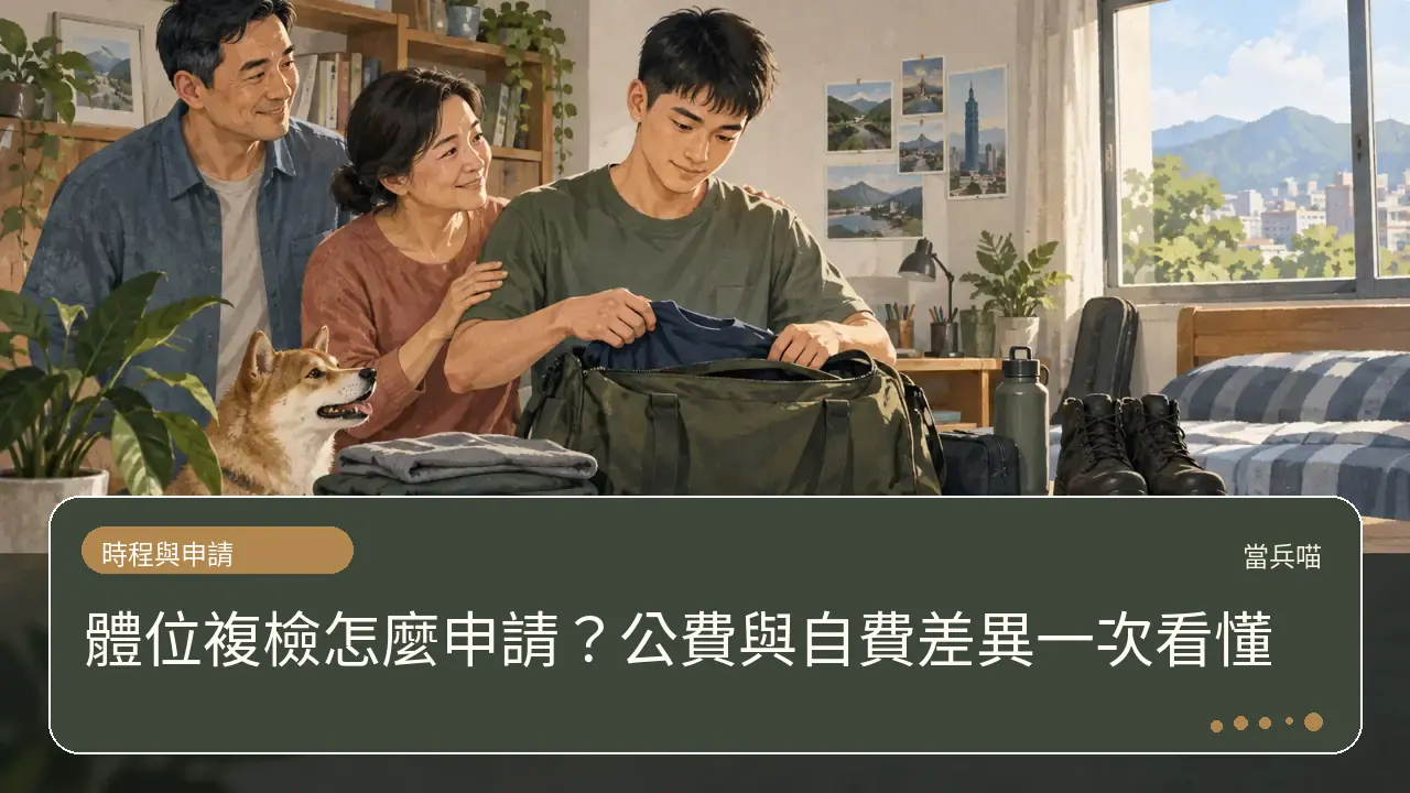 體位複檢怎麼申請?公費與自費差異一次看懂主題插畫